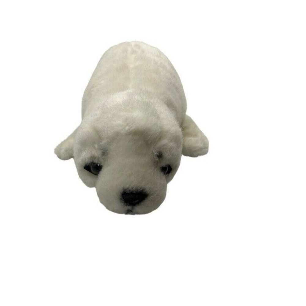 Toys R Us Soft Classics White Seal Plush 1995 Stuffed Animal 18” Soft Clean